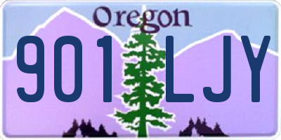 OR license plate 901LJY
