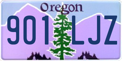 OR license plate 901LJZ