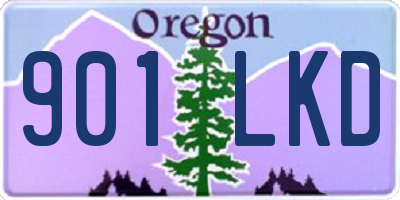 OR license plate 901LKD