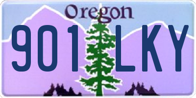 OR license plate 901LKY