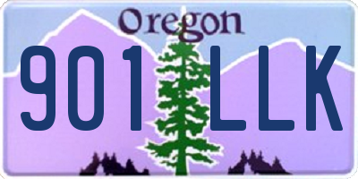 OR license plate 901LLK