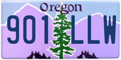 OR license plate 901LLW