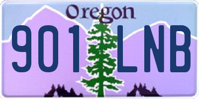 OR license plate 901LNB