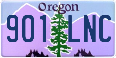 OR license plate 901LNC