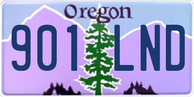OR license plate 901LND