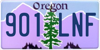 OR license plate 901LNF