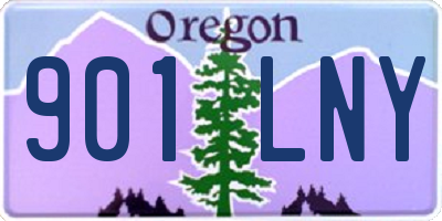 OR license plate 901LNY