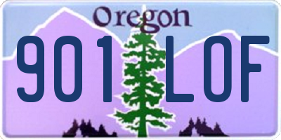 OR license plate 901LOF