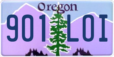 OR license plate 901LOI