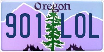 OR license plate 901LOL