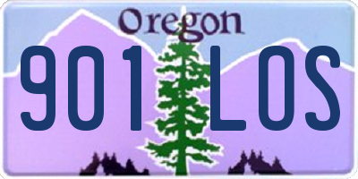 OR license plate 901LOS