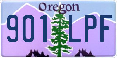 OR license plate 901LPF