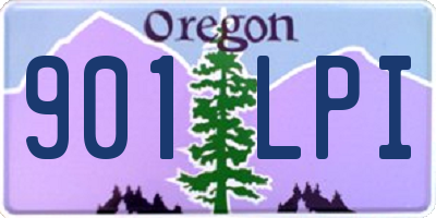 OR license plate 901LPI