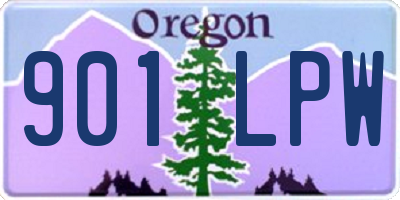 OR license plate 901LPW