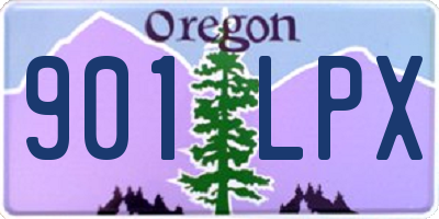 OR license plate 901LPX
