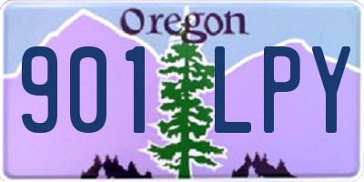 OR license plate 901LPY