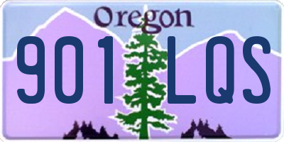 OR license plate 901LQS