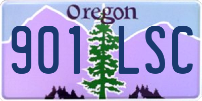 OR license plate 901LSC