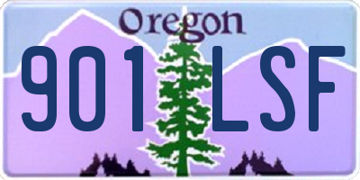 OR license plate 901LSF
