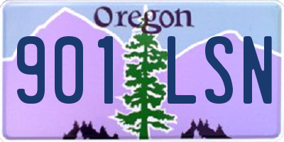 OR license plate 901LSN