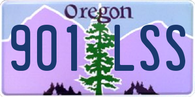 OR license plate 901LSS