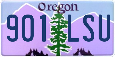 OR license plate 901LSU