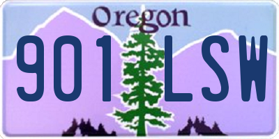 OR license plate 901LSW