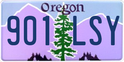 OR license plate 901LSY