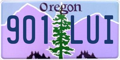 OR license plate 901LUI
