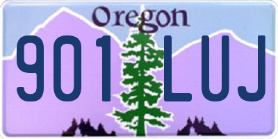 OR license plate 901LUJ