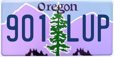 OR license plate 901LUP