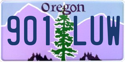 OR license plate 901LUW