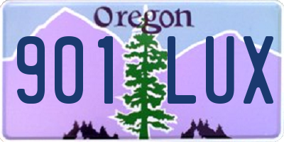 OR license plate 901LUX
