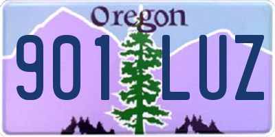 OR license plate 901LUZ