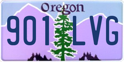 OR license plate 901LVG