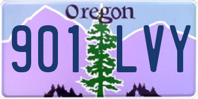 OR license plate 901LVY