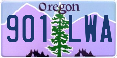 OR license plate 901LWA