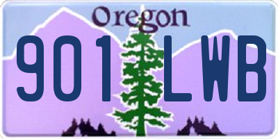 OR license plate 901LWB
