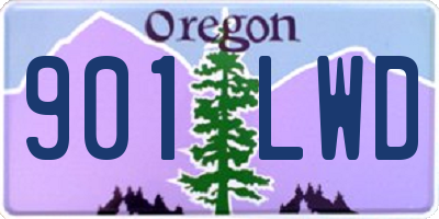 OR license plate 901LWD