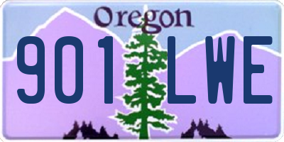 OR license plate 901LWE