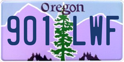 OR license plate 901LWF