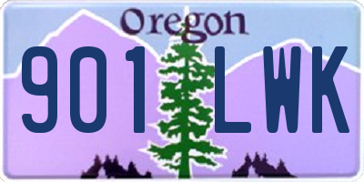 OR license plate 901LWK