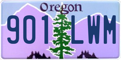OR license plate 901LWM
