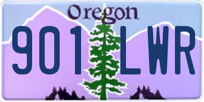 OR license plate 901LWR