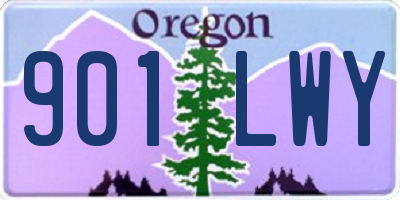OR license plate 901LWY