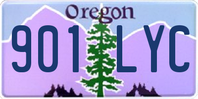 OR license plate 901LYC