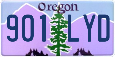 OR license plate 901LYD