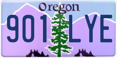 OR license plate 901LYE