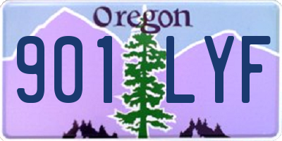 OR license plate 901LYF