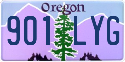 OR license plate 901LYG